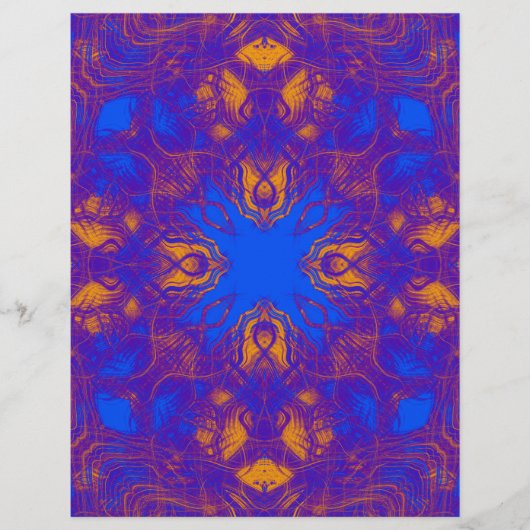 Blue and yellow pattern (Front)