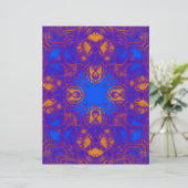 Blue and yellow pattern (Standing Front)