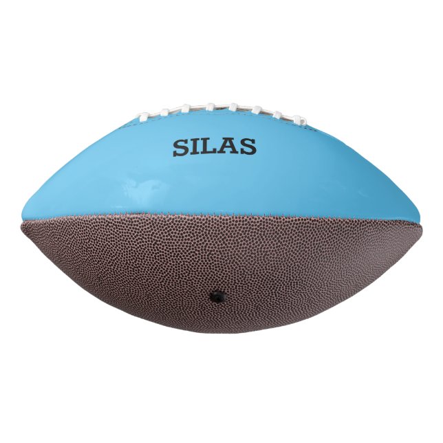 Blue and Yellow Personalised Football (Rotated 270)