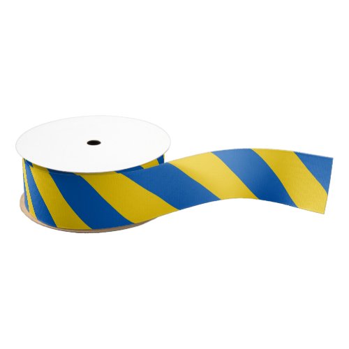 Blue and yellow Ribbon  colour stripes