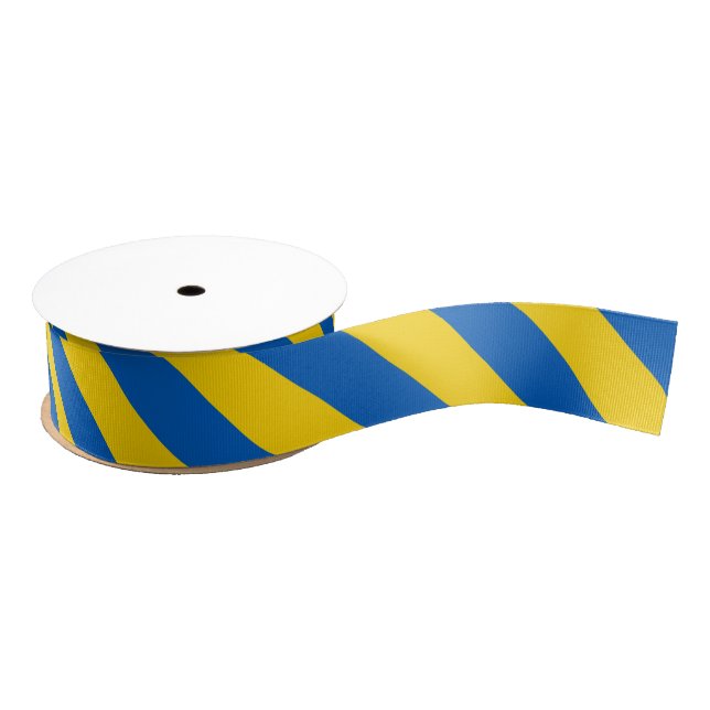 Blue and yellow Ribbon / colour stripes (Spool)