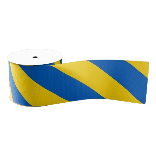 Blue and yellow Ribbon  colour stripes