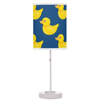 Blue And Yellow Rubber Duck  Ducky Table Lamp by Birthday_Party_House at Zazzle