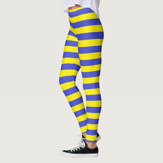 blue and yellow leggings