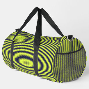 Blue and yellow stripes pattern duffle bag