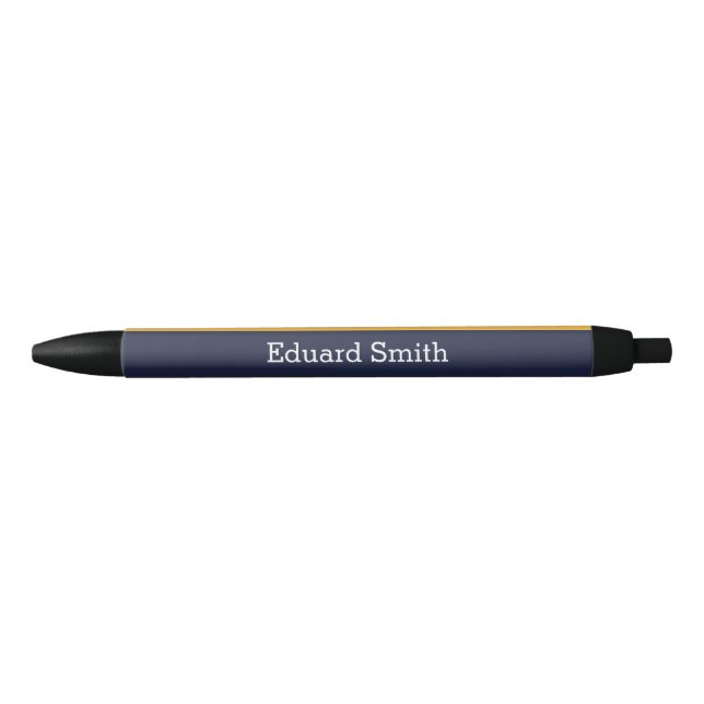 Blue and Yellow Stripes Pen (Front)