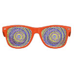 Blue And Yellow Swirls Kids Party Shades at Zazzle
