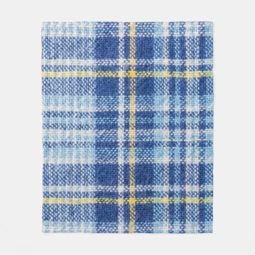 Blue and yellow tartan or plaid background for fas fleece blanket