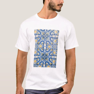 Blue and yellow tile, Portugal T-Shirt