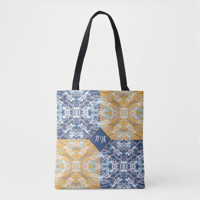 Blue and Yellow Tote Bag (Front)