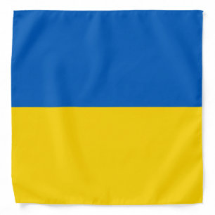 Blue and Yellow Ukraine Bandana