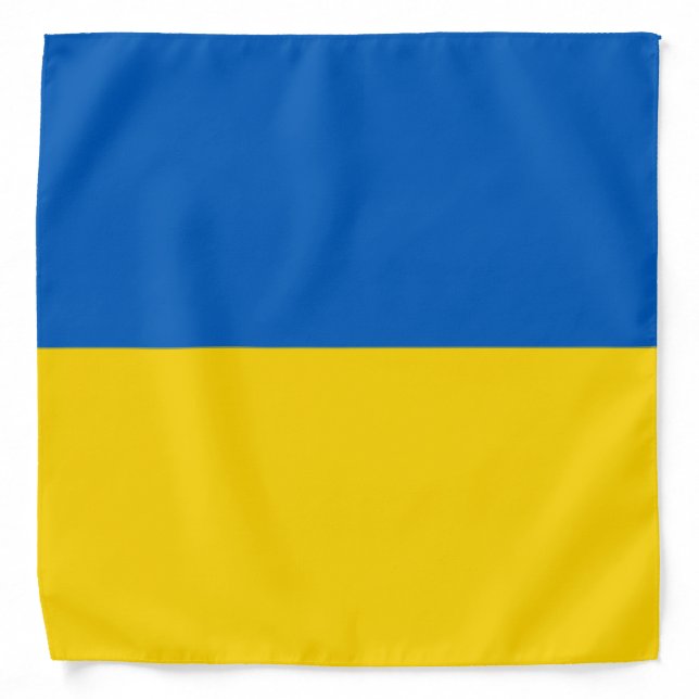 Blue and Yellow Ukraine Bandana (Front)