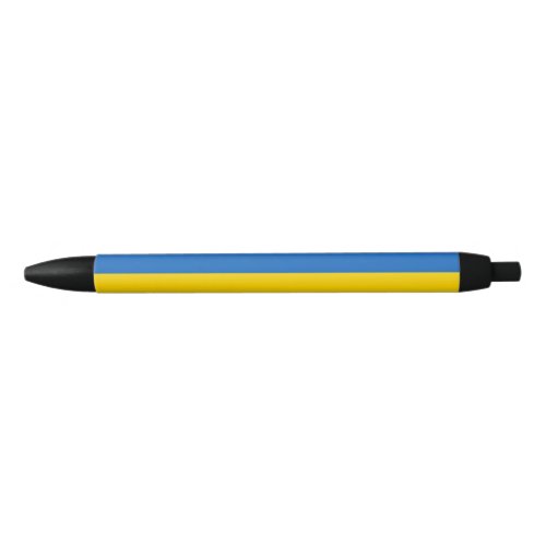 Blue and Yellow Ukraine  Black Ink Pen