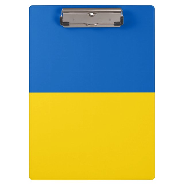 Blue and Yellow Ukraine Clipboard (Front)