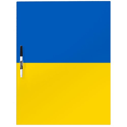 Blue and Yellow Ukraine Flag Colors Dry Erase Board