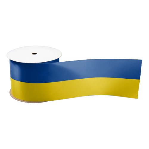 Blue and yellow Ukraine flag support ribbon