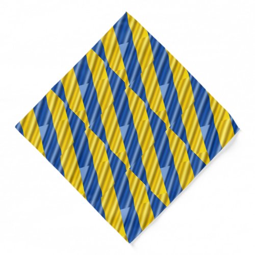 Blue and Yellow Ukraine Inspirations Peace No War Bandana