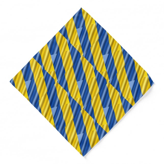 Blue and Yellow Ukraine Inspirations Peace No War Bandana (Front)