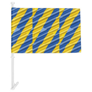 Blue and Yellow Ukraine Inspirations Peace No War Car Flag