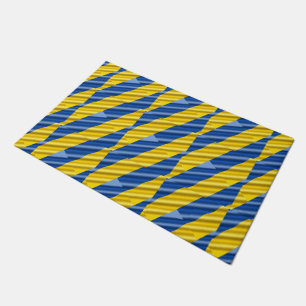 Blue and Yellow Ukraine Inspirations Peace No War Doormat