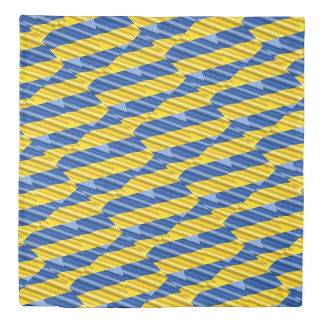 Blue and Yellow Ukraine Inspirations Peace No War Duvet Cover (Front)