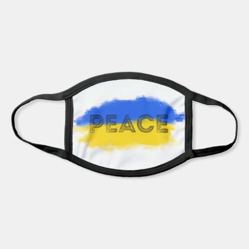 Blue and Yellow Ukraine inspirations peace no war Face Mask