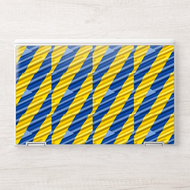 Blue and Yellow Ukraine Inspirations Peace No War HP Laptop Skin (Front)