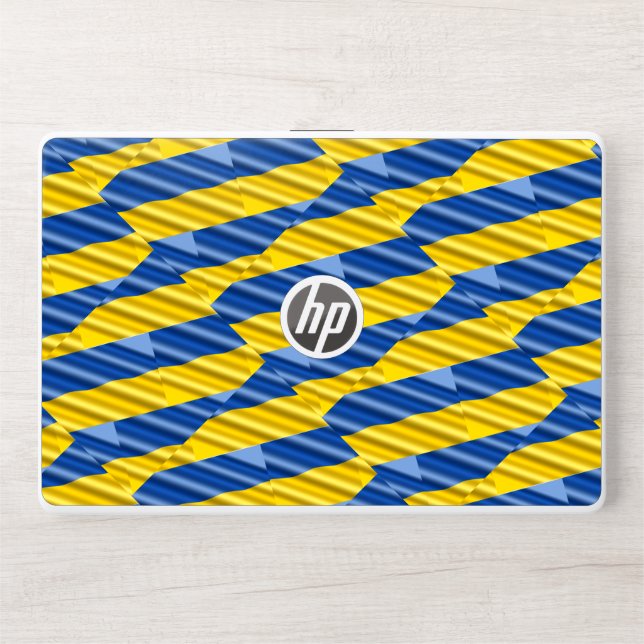 Blue and Yellow Ukraine Inspirations Peace No War HP Laptop Skin (Front)