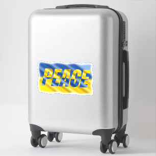 Blue and Yellow Ukraine inspirations peace no war Sticker