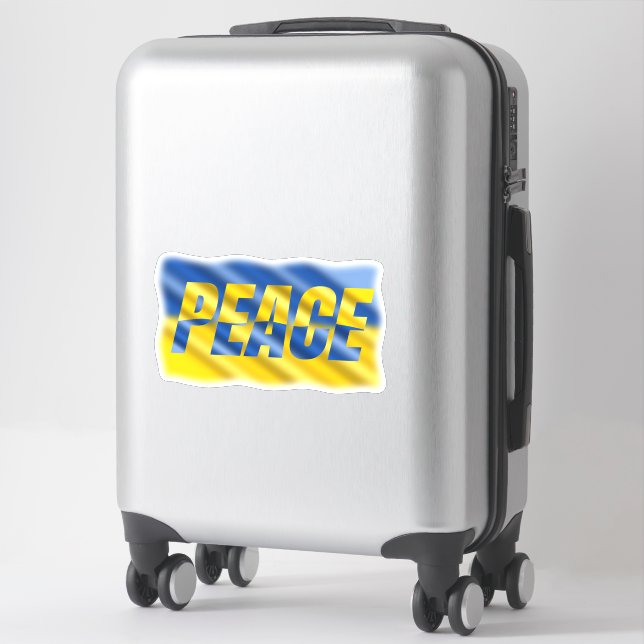 Blue and Yellow Ukraine inspirations peace no war Sticker (Suitcase)