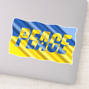 Blue and Yellow Ukraine inspirations peace no war Sticker