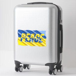 Blue and Yellow Ukraine inspirations peace no war Sticker