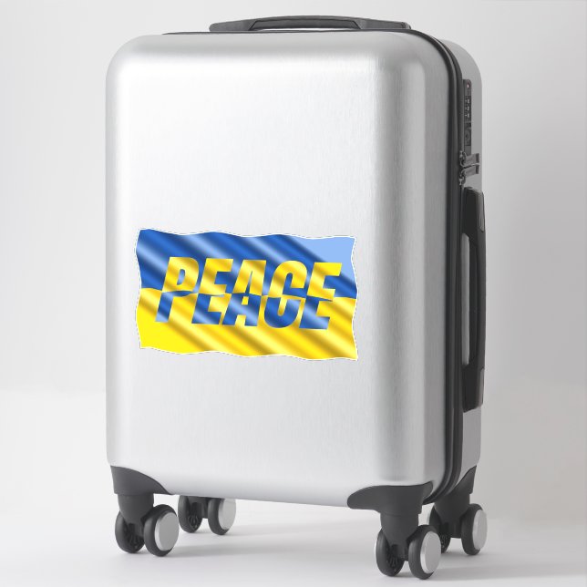 Blue and Yellow Ukraine inspirations peace no war Sticker (Suitcase)