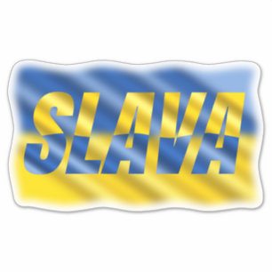 Blue and Yellow Ukraine inspirations peace no war Sticker