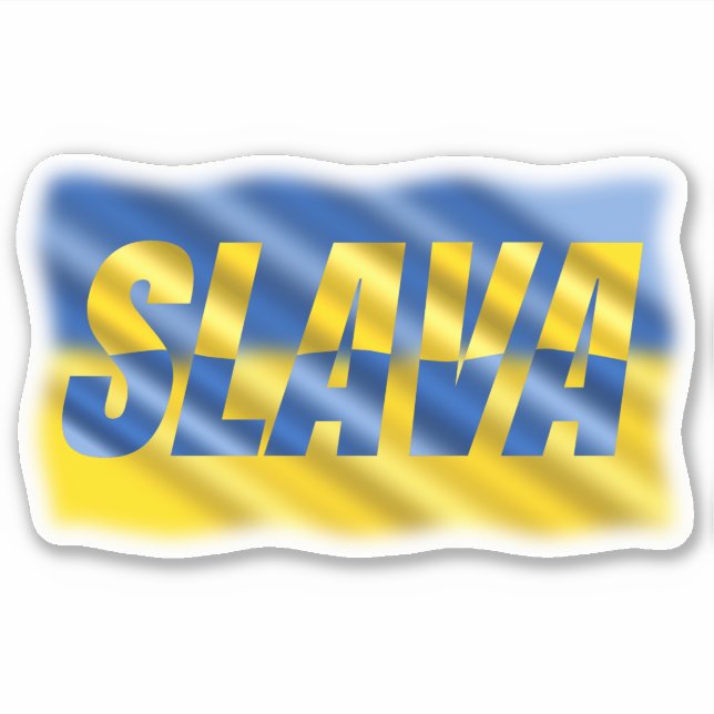 Blue and Yellow Ukraine inspirations peace no war Sticker (Front)