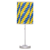 Blue and Yellow Ukraine Inspirations Peace No War Table Lamp (Front)