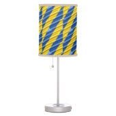 Blue and Yellow Ukraine Inspirations Peace No War Table Lamp (Right)
