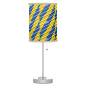 Blue and Yellow Ukraine Inspirations Peace No War Table Lamp (Left)