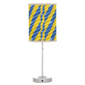 Blue and Yellow Ukraine Inspirations Peace No War Table Lamp (Back)