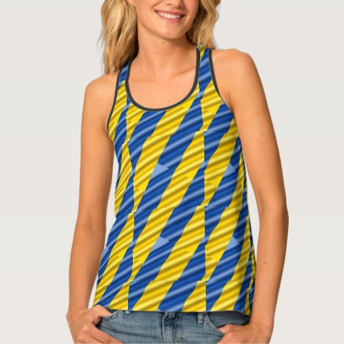 Blue and Yellow Ukraine inspirations peace no war Tank Top