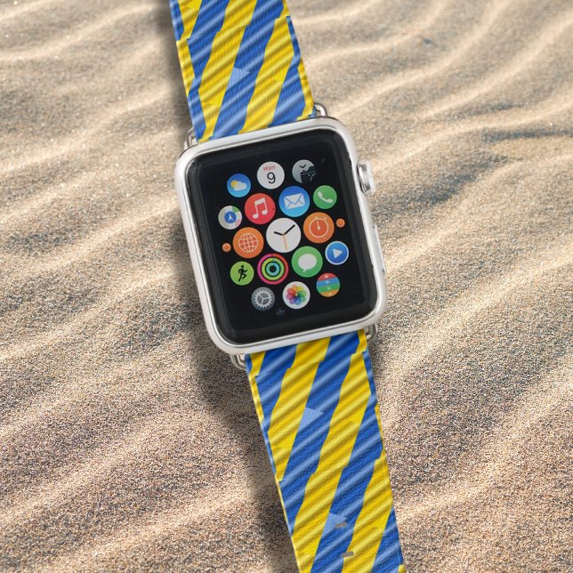 Blue and Yellow Ukraine Inspired peace anti war Apple Watch Band (Creator Uploaded)