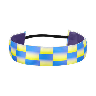 Blue and Yellow Ukraine Inspired peace anti war Athletic Headband