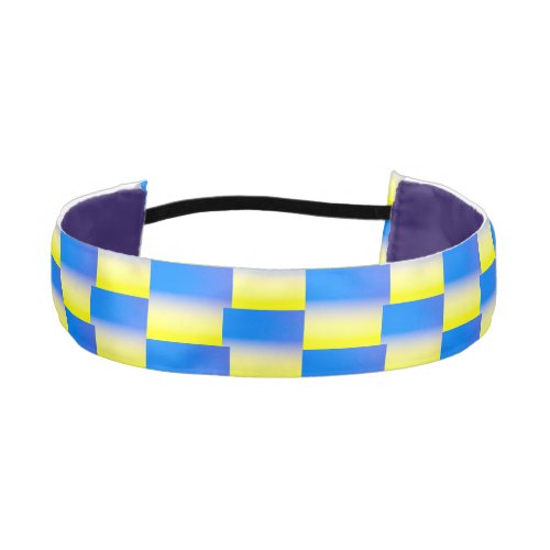 Blue and Yellow Ukraine Inspired peace anti war Athletic Headband