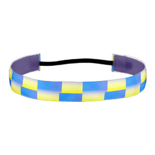 Blue and Yellow Ukraine Inspired peace anti war Athletic Headband