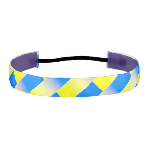 Blue and Yellow Ukraine Inspired peace anti war Athletic Headband