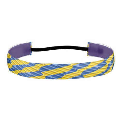 Blue and Yellow Ukraine Inspired peace anti war Athletic Headband