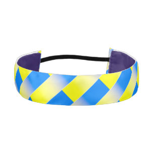 Blue and Yellow Ukraine Inspired peace anti war Athletic Headband