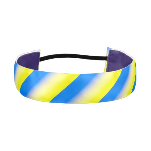 Blue and Yellow Ukraine Inspired peace anti war Athletic Headband