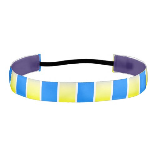 Blue and Yellow Ukraine Inspired peace anti war Athletic Headband