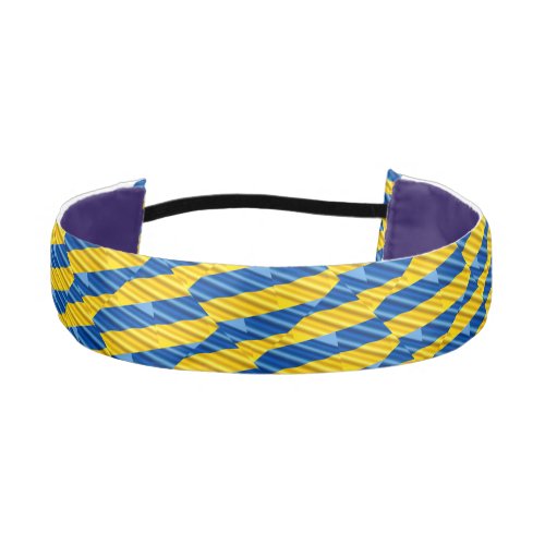 Blue and Yellow Ukraine Inspired peace anti war Athletic Headband